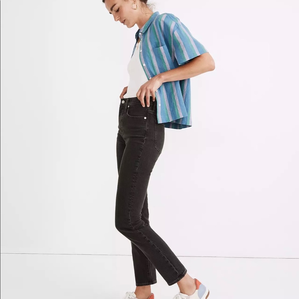 Madewell Perfect Vintage Jean in Lunar Wash. size 27. Grey. Excellent condition